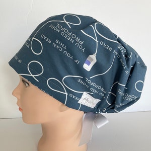 Women's Surgical Scrub Hat~Euro Style~Anesthesia~Anesthesiologist~CRNA~Sedation~OR Tech~Propofol~You’re Light!