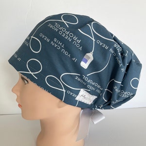 Women&#39;s Surgical Scrub Hat~Euro Style~Anesthesia~Anesthesiologist~CRNA~Sedation~OR Tech~Propofol~You’re Light!