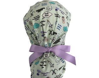 New! PONYTAIL Style~Women’s Surgical Scrub Hat~Ponytail Style~Swift~~Anesthesia~Sweet Dreams~Taylor~Swifty~Eras