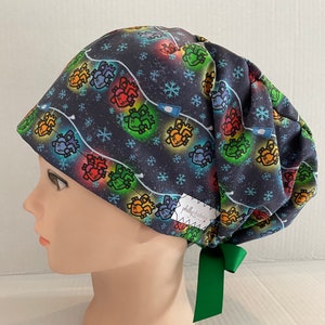 Women's Surgical Scrub Hat~Euro Style~Cardiology~Hearts~Cardiac Care~Heart~ECMO~Perfusionist~Bipass~Cards~CT Surgery~Heart Lights~Cath Lab