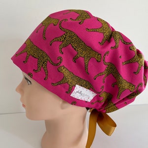 Women's Surgical Hat~Euro Style~Cheetah~Leopard~Animal Print~Veterinarian~Vet Tech