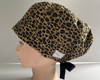 Women's Surgical Hat~Euro Style~Animal Print Scrubs~Cheetah~Leopard Print Scrubs