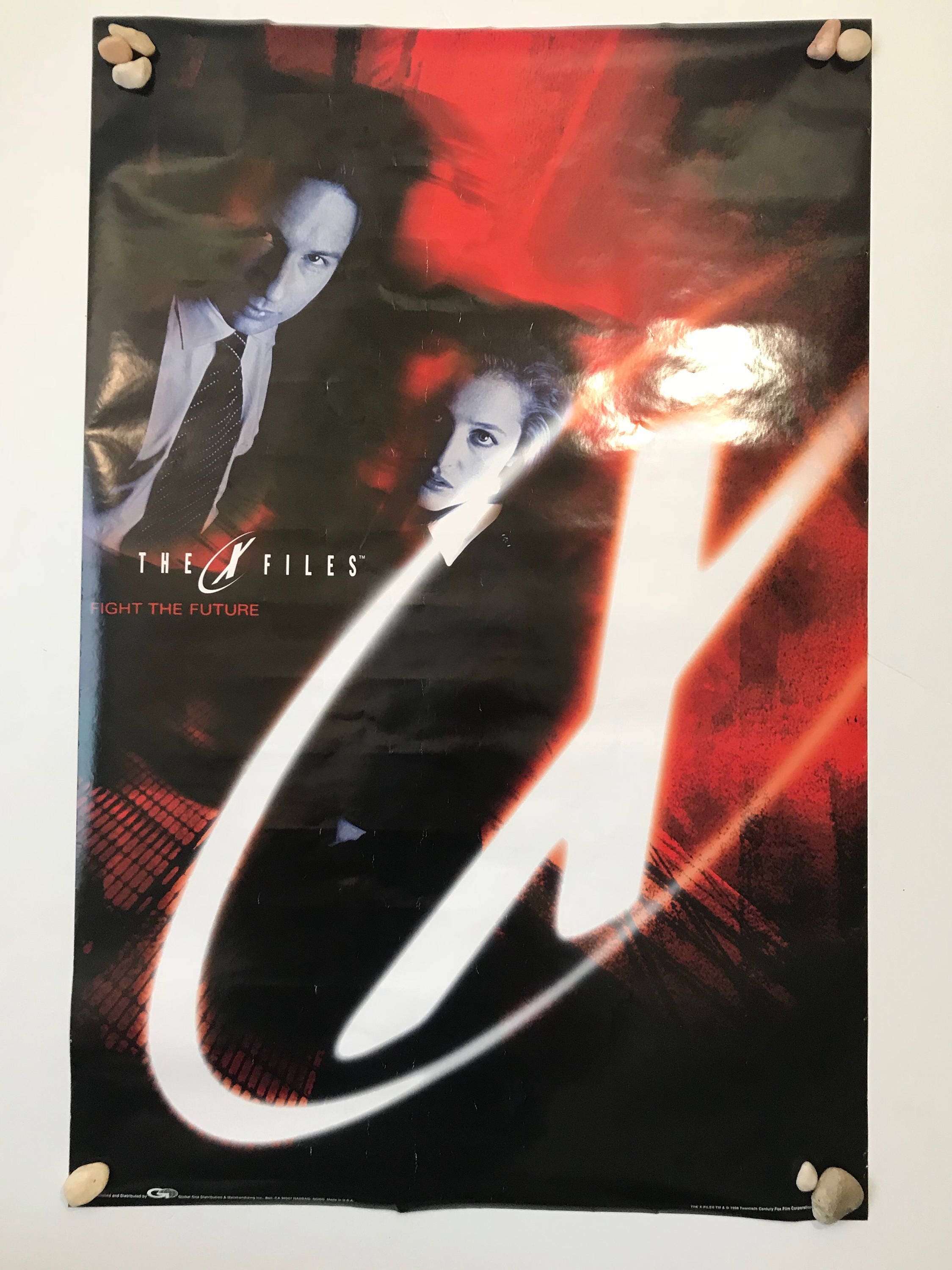 Vintage 90s Original 1998 The X Files Promo Poster 24x32 Etsy