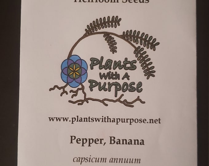 Pepper, Banana Seed Pack, Capsicum Annuum, 20 Seeds Per Pack, Organic