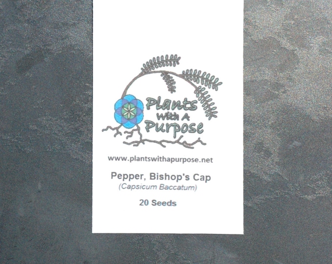 Heirloom Edible seeds, Pepper Seeds, Bishop's Cap Pepper, Capsicum Baccatum, Organic, Gmo Free, Clown Pepper, Bishops crown,