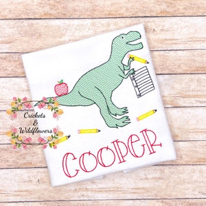 Back to School Shirt for Boy, Dinosaur Shirt for Boy, Personalized Back to School Shirt, Back to School Shirt, First Day of School Shirt
