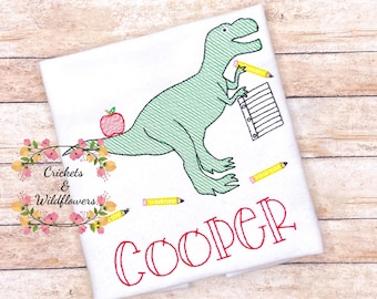 Back to School Shirt for Boy, Dinosaur Shirt for Boy, Personalized Back to School Shirt, Back to School Shirt, First Day of School Shirt