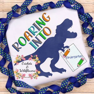 Back to School Shirt , Dinosaur Back To School Shirt, First Day of School Shirt for Boy, Personalized Back to School Shirt, Kindergarten