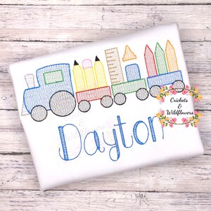 Back to School Shirt for Boy, Train Shirt for Boy, Personalized Back to School Shirt, Boys Back to School Shirt, First Day of School Shirt,