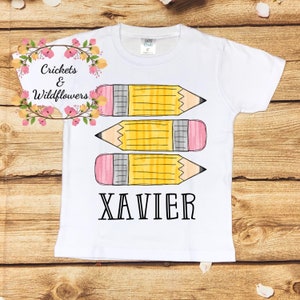 Back to School Shirt , Hello Pre-K Back To School Shirt, First Day of School Shirt for Boy, Personalized Back to School Shirt, Preschool