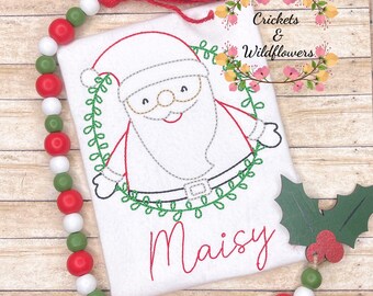 Personalized Christmas Shirt, Girls Christmas Shirt, Personalized Santa Shirt, Christmas Outfit for Girl, Girls Holiday Shirt, Santa Shirt