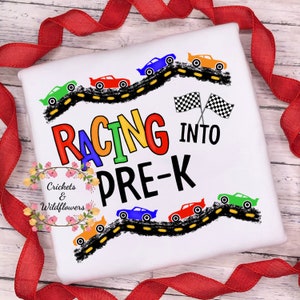 Back to School Shirt , Race Car Back To School Shirt, First Day of School Shirt for Boy, Personalized Back to School Shirt, Monogrammed Top
