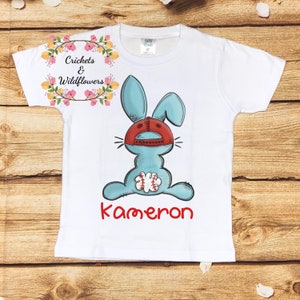 Easter Shirt for Boy, Baseball Bunny Shirt for Boy, Personalized Easter Shirt for Boy, Boy Bunny Shirt, Personalized Bunny Shirt,