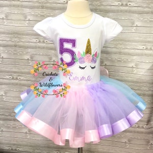 unicorn 5th birthday outfit