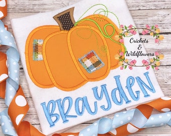 Pumpkin Shirt for Boy, Fall Shirt for Boy, Pumpkin Patch Shirt, Personalized Pumpkin Shirt for Boy, Boys Fall Pumpkin Shirt,