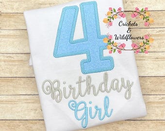 Sparkle Birthday Shirt for Girl, 3rd Birthday Shirt for Girl, Birthday Girl 3rd Birthday Shirt, Birthday Girl Shirt