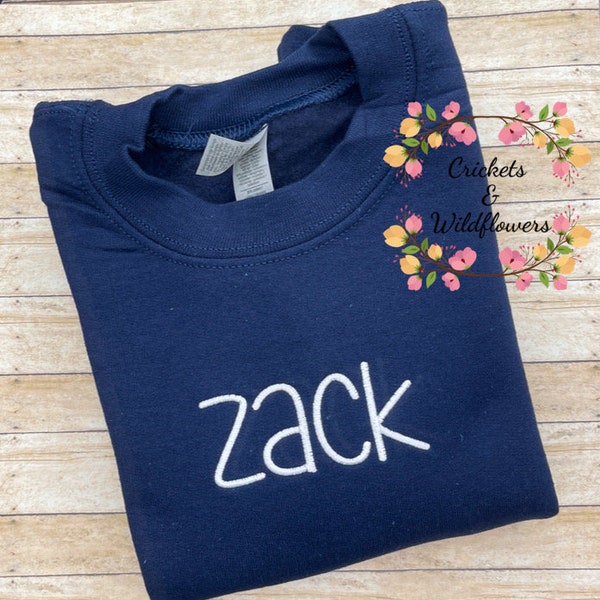 Kids Name Sweater, Monogrammed Sweatshirt, Kids Sweatshirt, Toddler Sweatshirt, Monogrammed Gift, Personalized Sweater, Birthday Gift