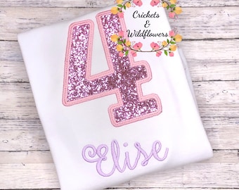 Sparkle Birthday Shirt for Girl, 3rd Birthday Shirt for Girl, Birthday Girl 3rd Birthday Shirt, Birthday Girl Shirt
