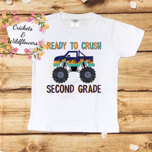 Back to School Shirt, Hello 2nd Grade Back To School Shirt, First Day of School Shirt for Boy, Personalized Back to School Shirt, Second