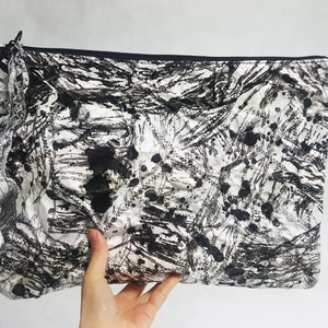 black spot clutch/ tyvek/ unique bag image 3