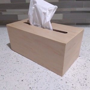 Handmade Maple Wood Tissue Box Covers