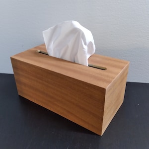 Handmade Mahogany Wood Tissue Box Covers