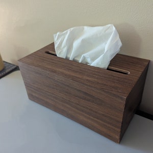 Handmade Walnut Wood Tissue Box Covers