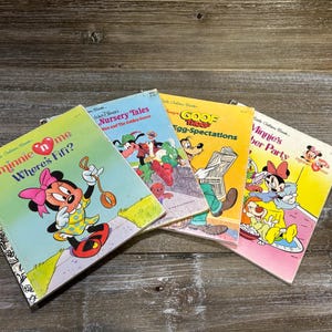 Vintage Golden Books set of 4/Classic Golden Books/ Children’s books/ Disney Golden Books