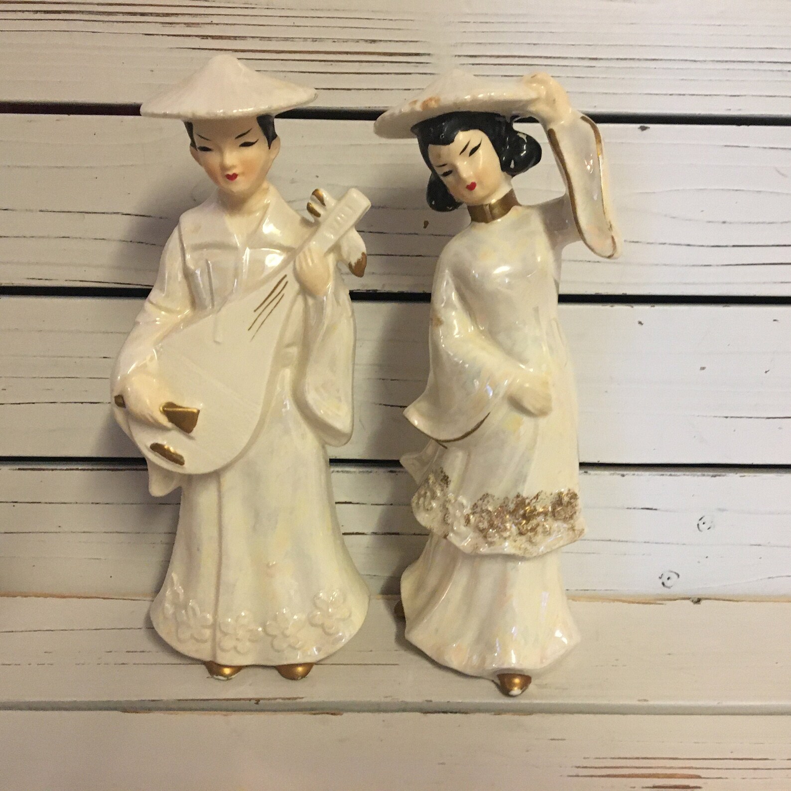 Pair Vintage Oriental Figurines/ Oriental Vintage Knick Etsy