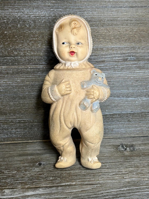 POUPÉE ANCIENNE POUET caoutchouc ancien Sun Rebber co USA 1956 EUR 30,00 - FR