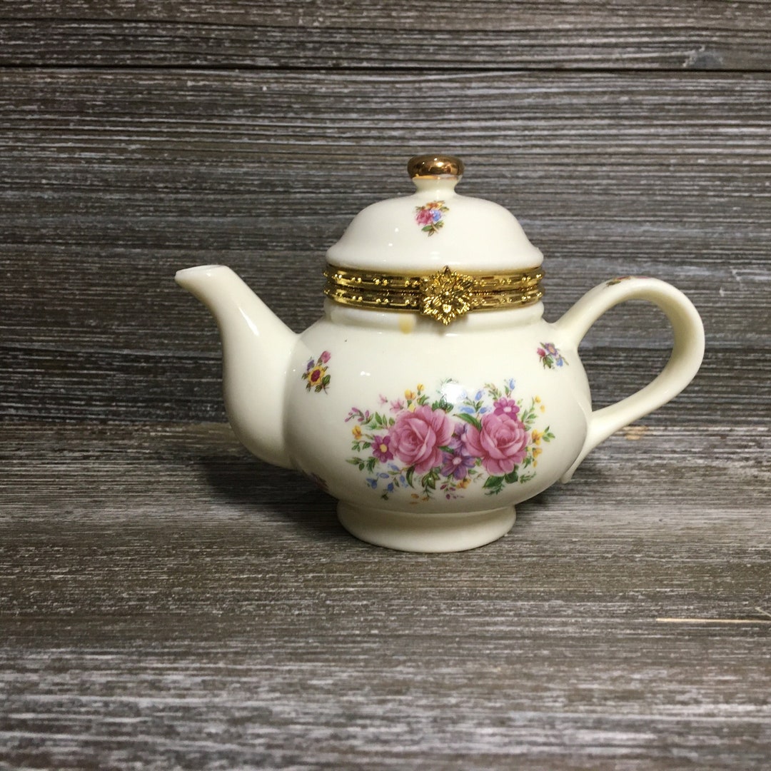 Vintage China Teapot Trinket Box/ Formalities China Trinket Etsy