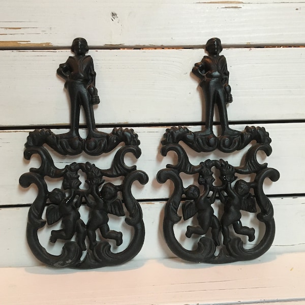 Wrought Iron Wall Plate Holder Etsy