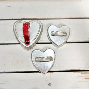Vintage aluminum cookie cutters/ Mirror cookie cutters/ Farmhouse, primitive, country kitchen decor