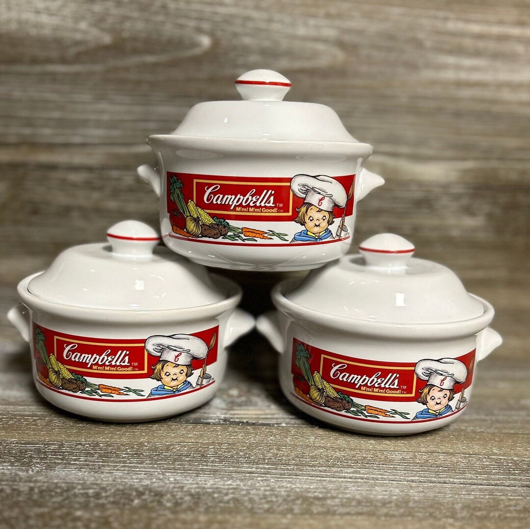 Vintage Campbell Kids Ceramic Soup Bowls - Etsy
