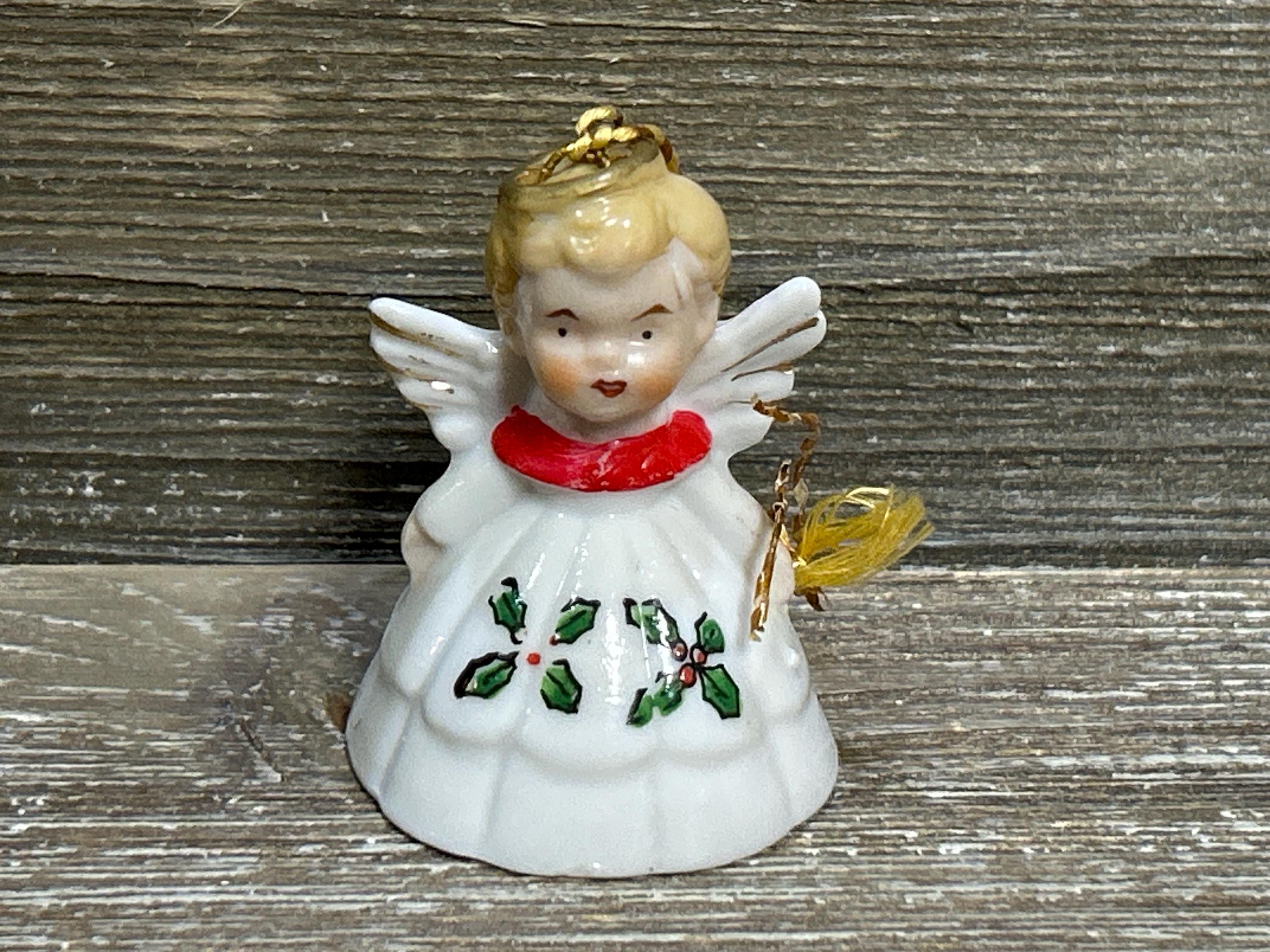 Vintage Christmas Angel China Bells Made in Japan - Etsy