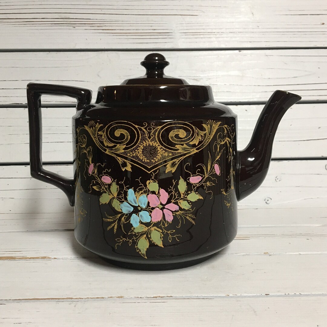 Vintage Brown Moriage Teapot Made in England Etsy