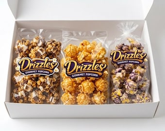 Gourmet Popcorn Trio Pack: Ube Vanilla, S'mores, Cookies & Cream Flavors