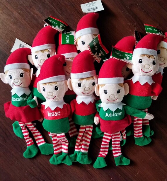 plush christmas elves