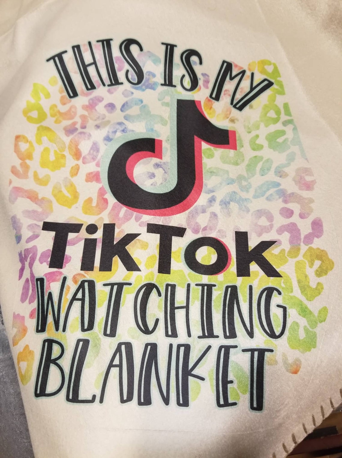TikTok WTikTok Watching Blanket Video Watching Blanket Etsy