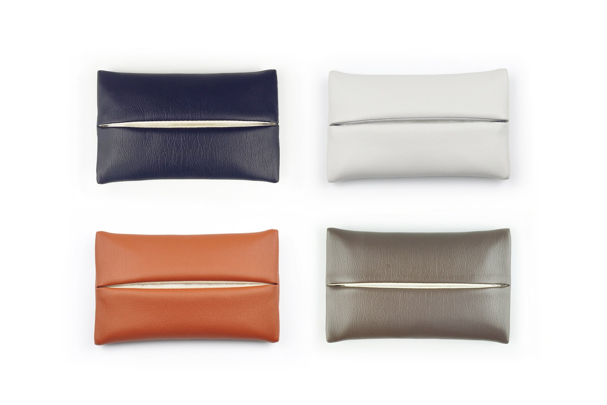 PU Leather Pocket Tissue Cover, Travel Tissue Holder, Pocket Size