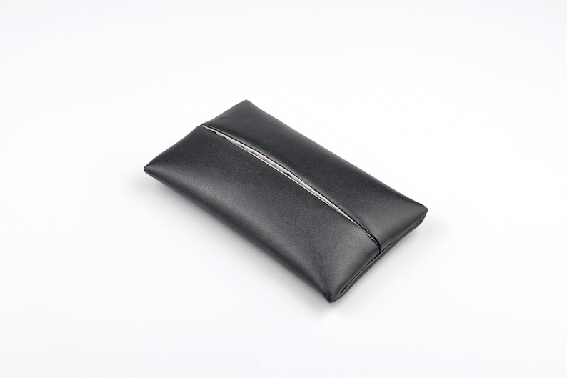 Pocket Tissue Holder for Purse, PU Leather Portable Travel Tissue Cover
