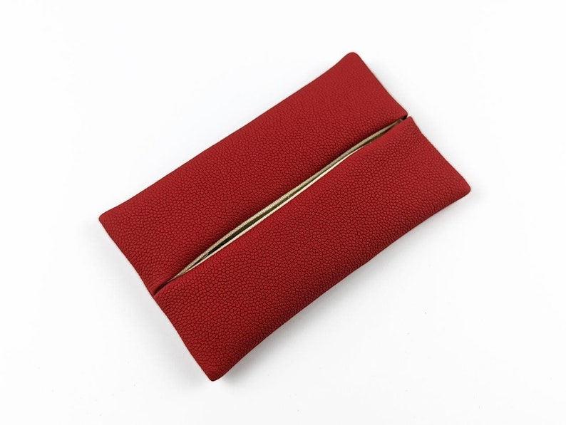 Pocket Tissue Holder for Purse, PU Leather Travel Tissue Cover