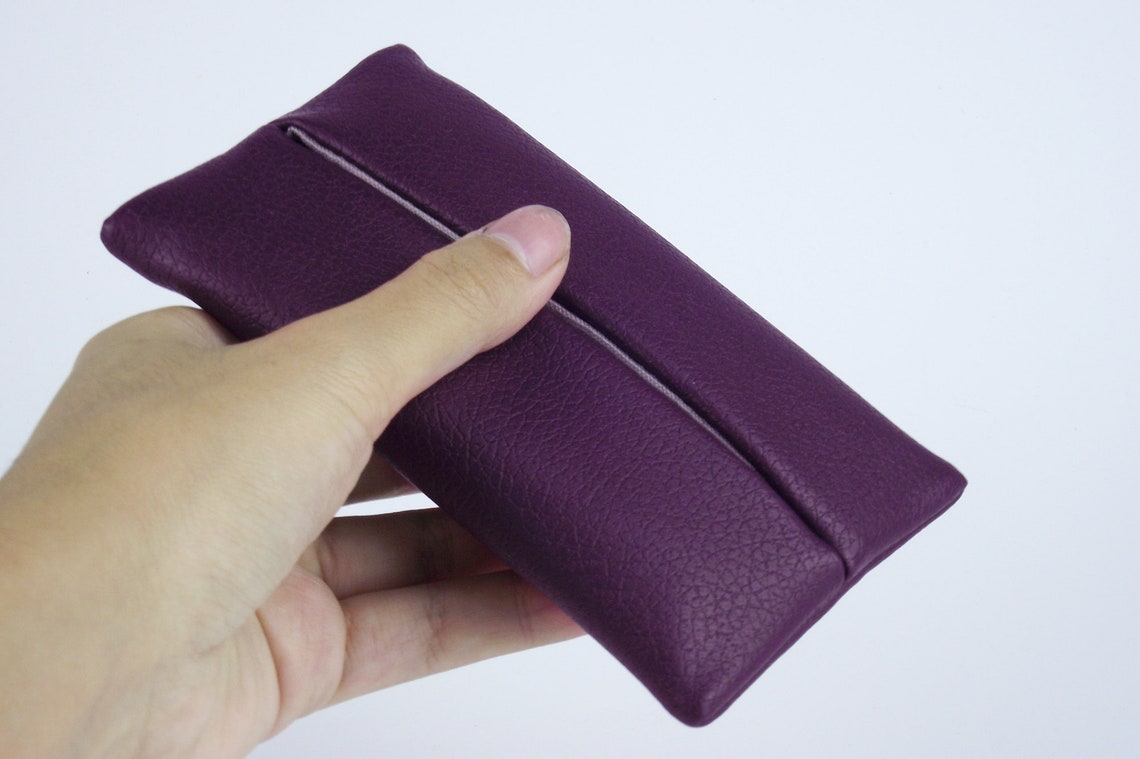 PU Leather Pocket Tissue Holder for Purse, Travel Tissue Holder, Tissue
