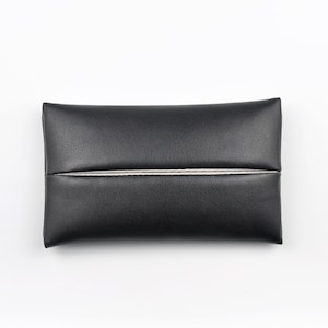 Porta pañuelos de bolsillo para bolso, funda portátil de viaje de cuero sintético, pequeña bolsa para servilletas, regalo para él/ella
