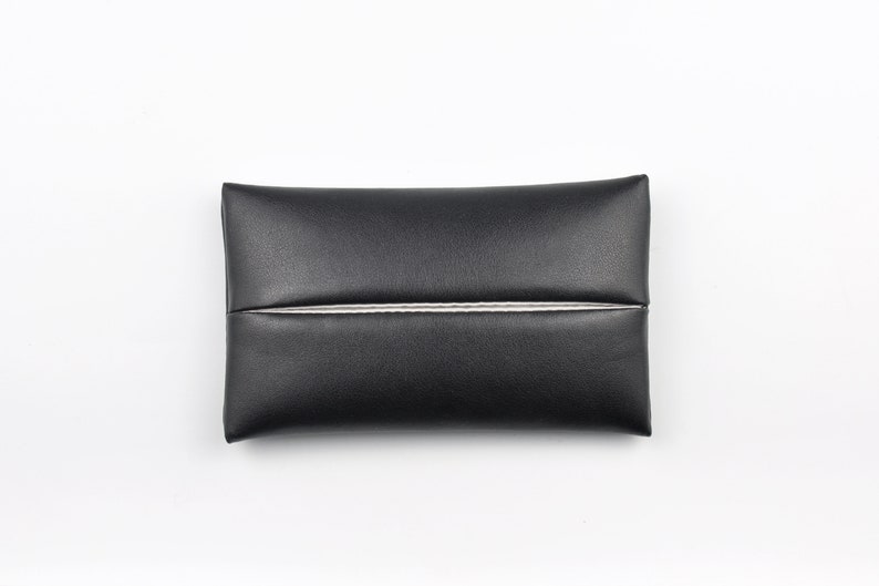 Pocket Tissue Holder for Purse, PU Leather Portable Travel Tissue Cover