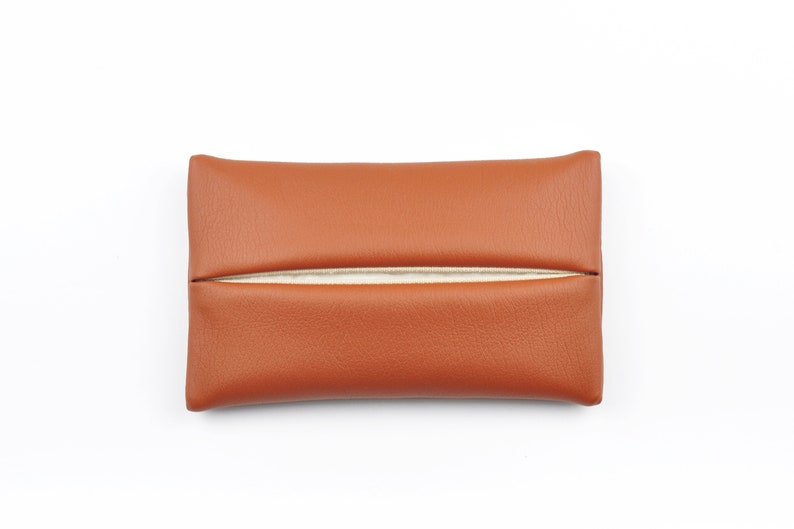 PU Leather Pocket Tissue Cover, Travel Tissue Holder, Pocket Size