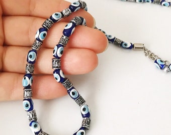 Evil Eye Beads Greek Komboloi Prayer Beads, Evil Eye Car Charm for New Car Gift