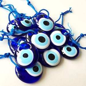 50 pcs Unique wedding favor Turkish evil eye bead 3.5cm nazar boncuk evil eye charm wedding favor gift, engagement favor, bulk gift image 2