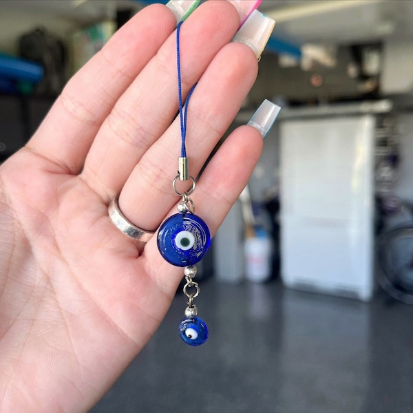 Evil Eye Car Amulet for Protection, Unique Evil Eye Car Mirror Hanging Charm
