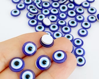 Evil Eye Sticker, 100 pcs, Resin Eye Stickers, Evil Eye Protection, Evil Eye Bead, Evil Eye Decal, Evil Eye Sticker Set, Removable Sticker